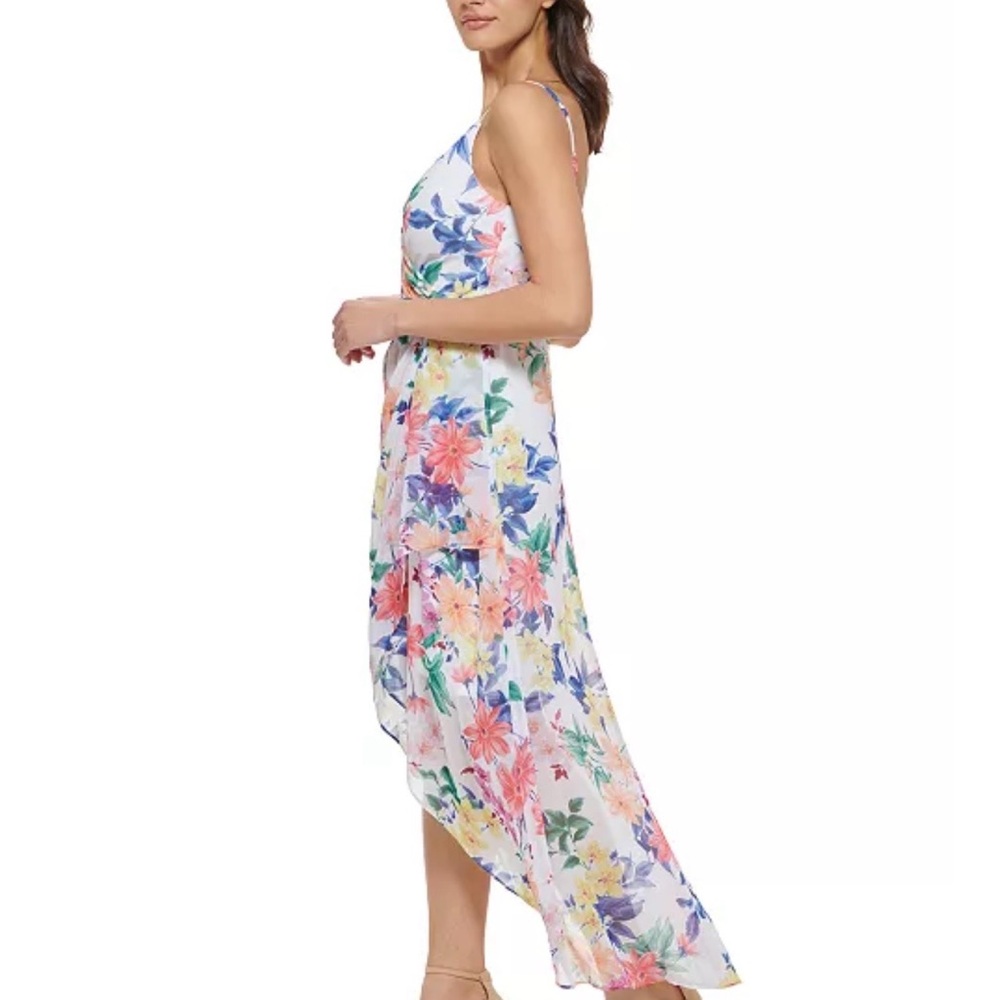 GUESS Floral Wrap Dress Size 8– Chiffon, Sleeveless EUC